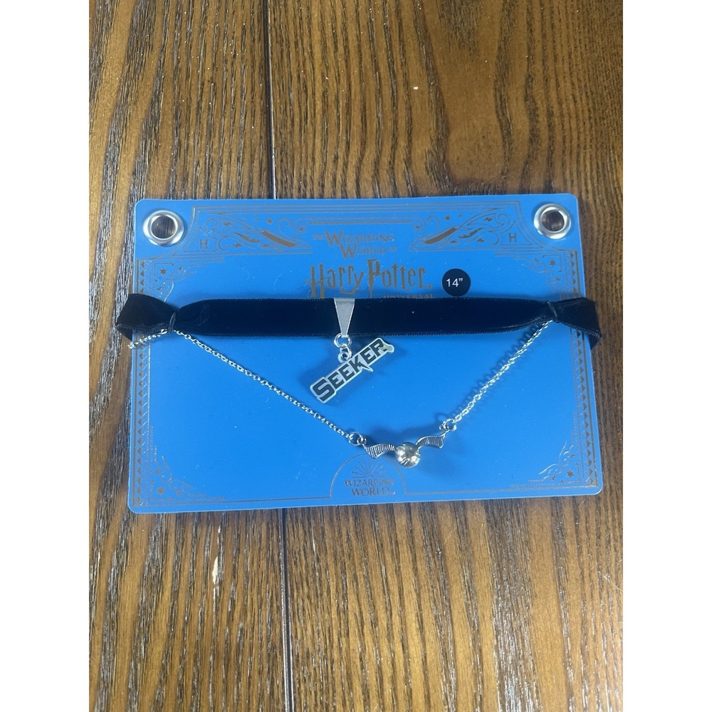 NEW Harry Potter tiered Quidditch choker necklace Universal Studios NWT